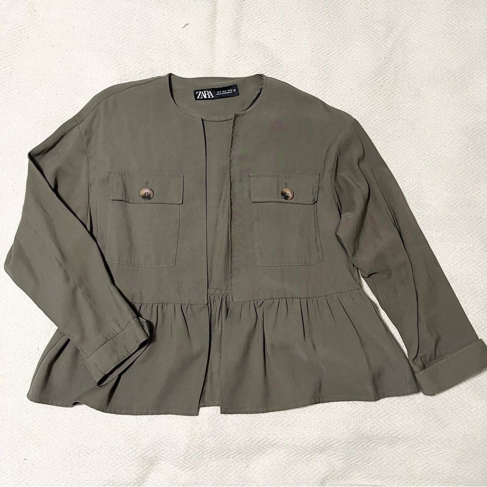 Zara short peplum jacket
